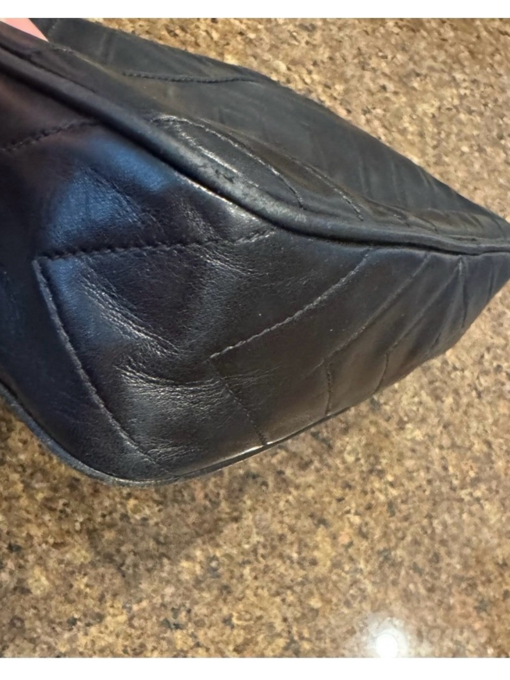 Quilted Lambskin Leather Handbag - Picture 9 of 13